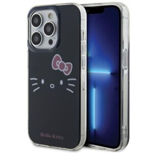 Tagakaaned Hello Kitty  Hello Kitty IML Kitty Face case for iPhone 15 Pro Max - black 