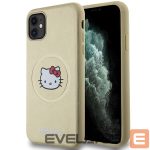 Tagakaaned Hello Kitty  Hello Kitty Leather Kitty Head MagSafe case for iPhone 11 / Xr - gold 