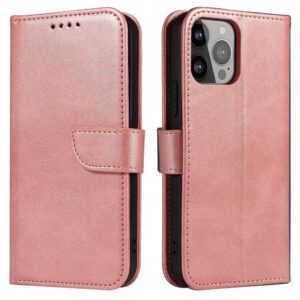 Cits mobilo telefonu aksesuārs Hurtel  Magnet Case for Samsung S24 Ultra with flap and wallet - pink 