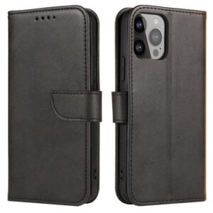 Cits mobilo telefonu aksesuārs Hurtel  Magnet Case for Xiaomi 14 Pro with flap and wallet - black 