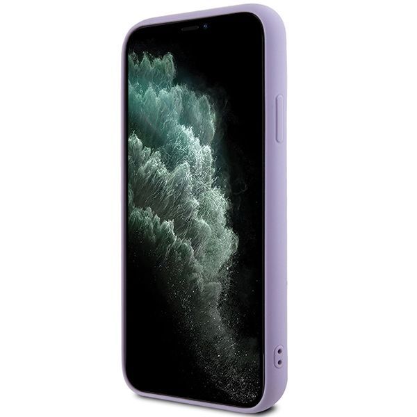 Nugarėlės dėklai Guess Guess Sequin Script Metal case for iPhone 11 / Xr - purple