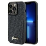 Tagakaaned Guess  Guess Disco Metal Script case for iPhone 13 Pro / 13 - black 