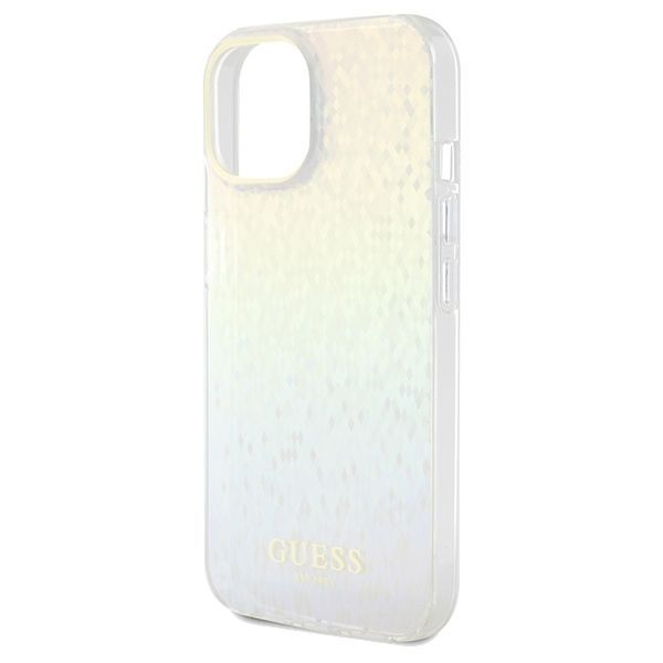 Back panel cover Guess Guess IML Faceted Mirror Disco Iridescent case for iPhone 14 / 15 / 13 - multicolor