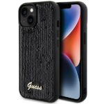 Aizmugurējais vāciņš Guess  Guess Sequin Script Metal case for iPhone 14 / 15 / 13 - black 