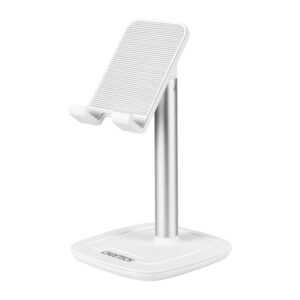 Авто держатель Choetech  Choetech H035 aluminum stand for a phone or tablet with adjustment - white and silver 