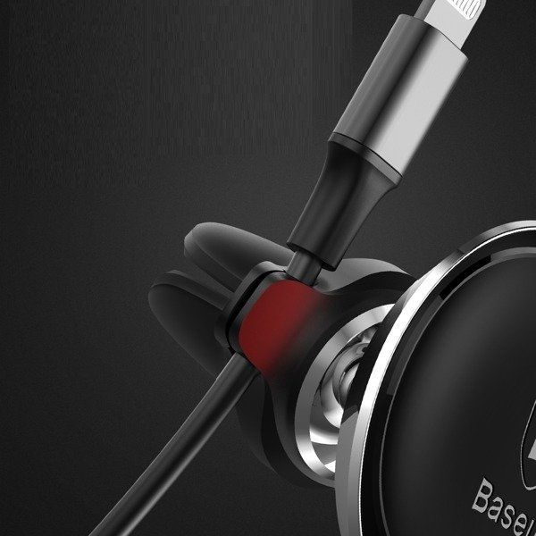 Auto turētājs Baseus Baseus C40141201913-00 magnetic car holder for air vent - black and red