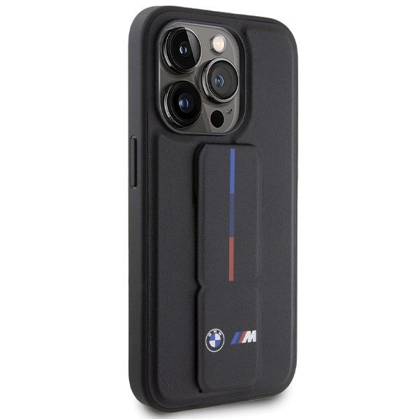 Back panel cover BMW BMW Grip Hot Stamp case for iPhone 15 Pro Max - black