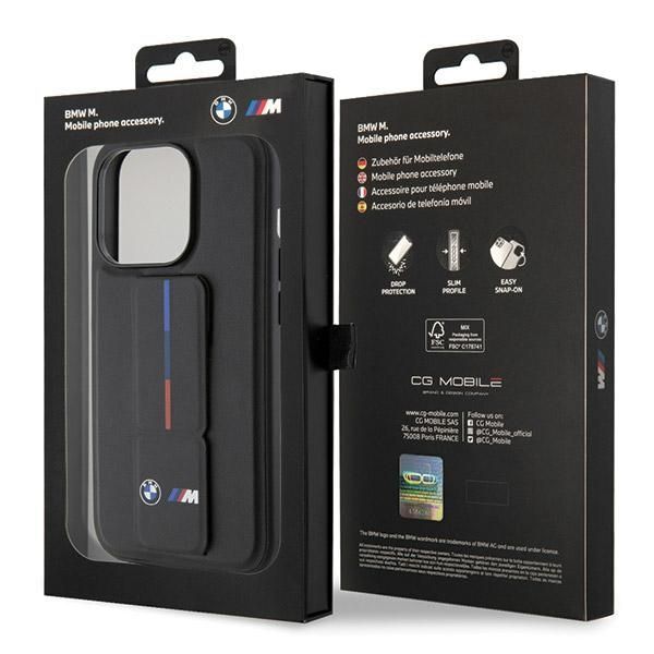 Back panel cover BMW BMW Grip Hot Stamp case for iPhone 15 Pro Max - black