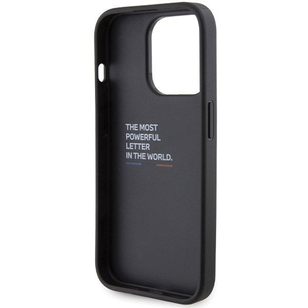 Back panel cover BMW BMW Grip Hot Stamp case for iPhone 15 Pro Max - black