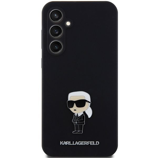 Tagakaaned Karl Lagerfeld Karl Lagerfeld Silicone Ikonik Metal Pin case for Samsung Galaxy S23 FE - black