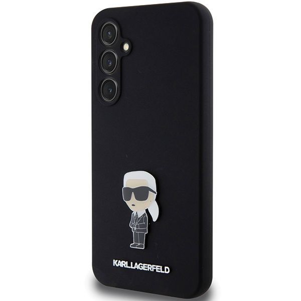 Tagakaaned Karl Lagerfeld Karl Lagerfeld Silicone Ikonik Metal Pin case for Samsung Galaxy S23 FE - black