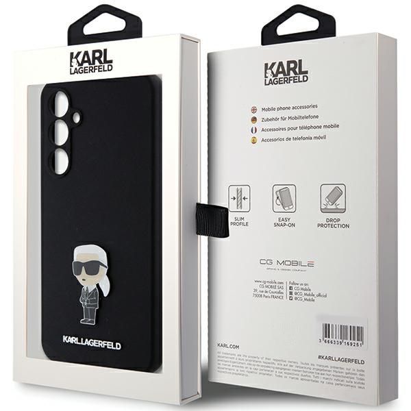 Tagakaaned Karl Lagerfeld Karl Lagerfeld Silicone Ikonik Metal Pin case for Samsung Galaxy S23 FE - black