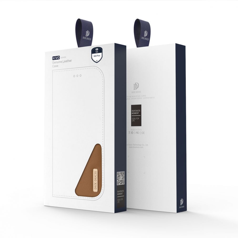 Tagakaaned Dux Ducis Dux Ducis Hivo case with flap and RFID blocker for Samsung Galaxy S24+ - brown