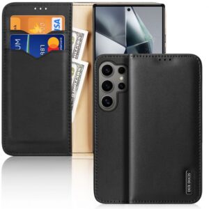 Tagakaaned Dux Ducis - Dux Ducis Hivo case with flap and RFID blocking for Samsung S24 Galaxy Ultra - black 
