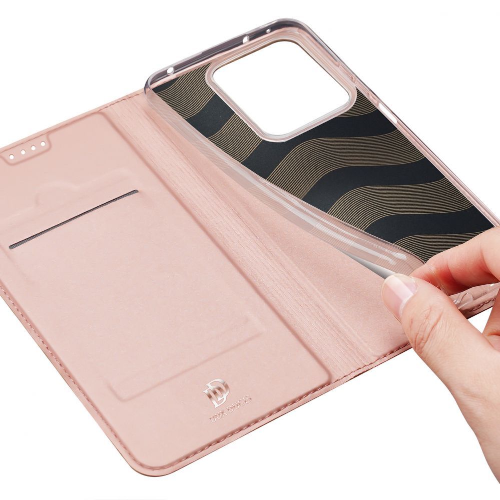 Tagakaaned Dux Ducis Dux Ducis Skin Pro case with flap and card slot for Xiaomi Redmi Note 13 5G - pink