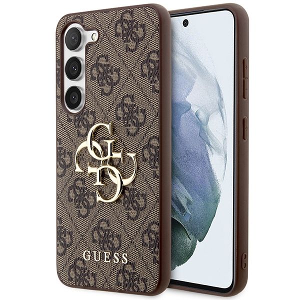 Other Phone Accessory Guess Guess 4G Big Metal Logo case for Samsung Galaxy S24+ - brown