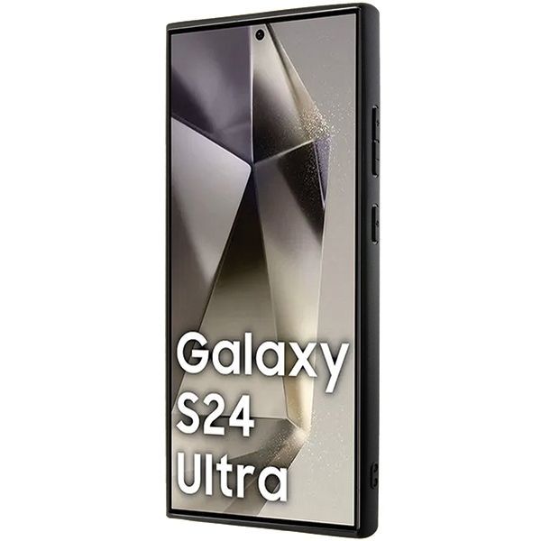 Cits mobilo telefonu aksesuārs BMW BMW BMHCS24L23RCGPK S24 Ultra S928 black/black hardcase Signature Leather Crossing Lines Pattern