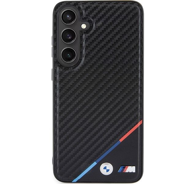 Muu telefoni lisavarustus BMW BMW BMHMS24S23PUDTK S24 S921 black/black hardcase Carbon Tricolor Line MagSafe