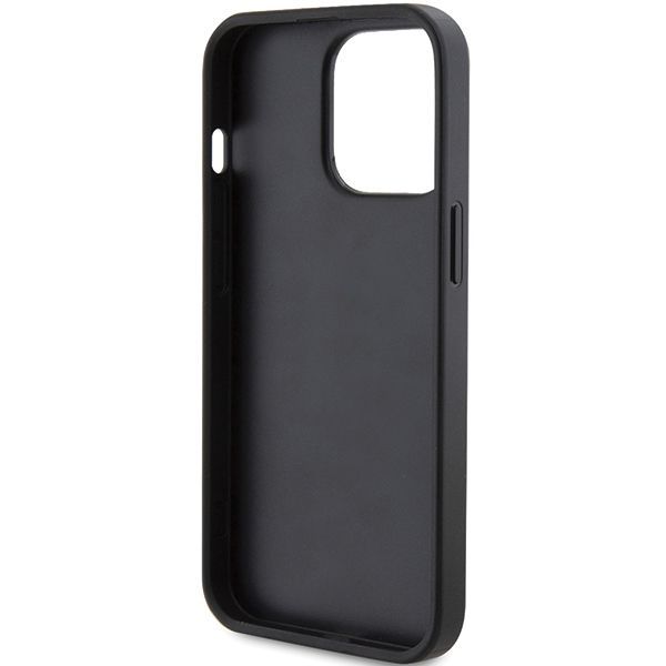 Back panel cover Guess Guess 4G Triangle Metal Logo case for iPhone 14 Pro Max - black