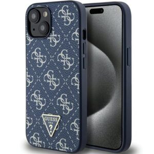 Aizmugurējais vāciņš Guess  Guess 4G Triangle Metal Logo case for iPhone 15 Plus / 14 Plus - blue