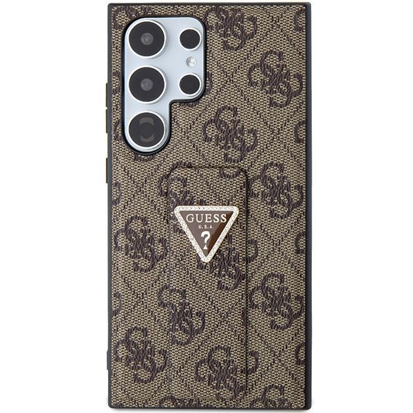Other Phone Accessory Guess Guess GUHCS24LPGS4TDW S24 Ultra S928 brown/brown hardcase Grip Stand 4G Triangle Strass