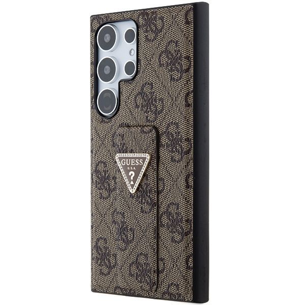 Other Phone Accessory Guess Guess GUHCS24LPGS4TDW S24 Ultra S928 brown/brown hardcase Grip Stand 4G Triangle Strass