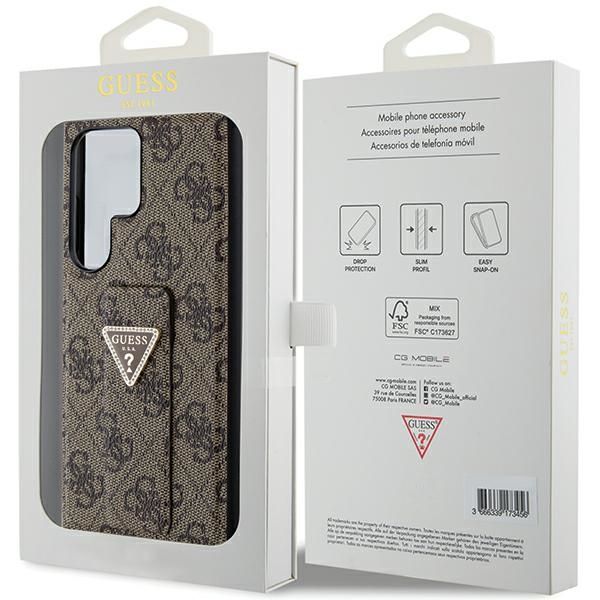 Other Phone Accessory Guess Guess GUHCS24LPGS4TDW S24 Ultra S928 brown/brown hardcase Grip Stand 4G Triangle Strass