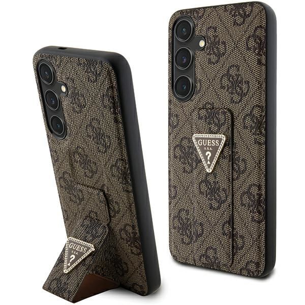 Other Phone Accessory Guess Guess GUHCS24SPGS4TDW S24 S921 brown/brown hardcase Grip Stand 4G Triangle Strass