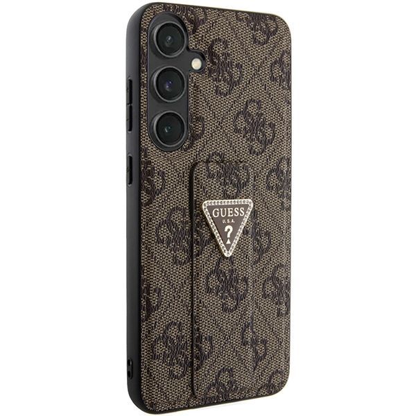 Other Phone Accessory Guess Guess GUHCS24SPGS4TDW S24 S921 brown/brown hardcase Grip Stand 4G Triangle Strass