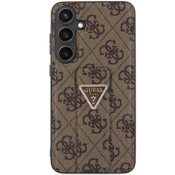 Other Phone Accessory Guess Guess GUHCS24SPGS4TDW S24 S921 brown/brown hardcase Grip Stand 4G Triangle Strass