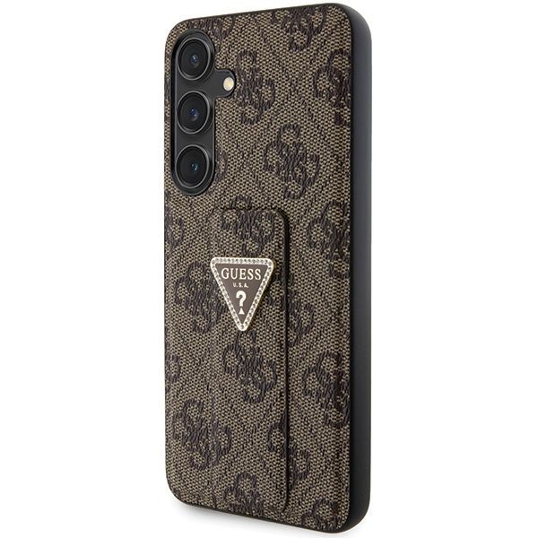 Other Phone Accessory Guess Guess GUHCS24SPGS4TDW S24 S921 brown/brown hardcase Grip Stand 4G Triangle Strass