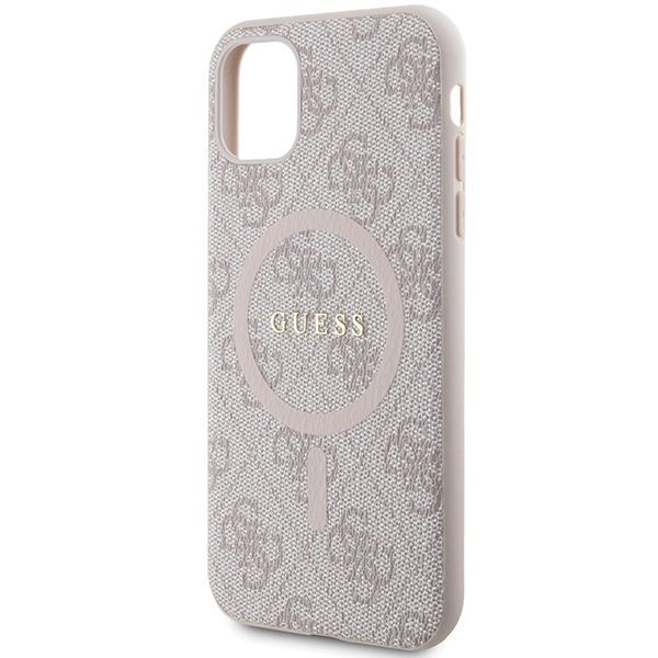 Tagakaaned Guess Guess GUHMN61G4GFRP iPhone 11 6.1" / Xr pink/pink hardcase 4G Collection Leather Metal Logo MagSafe