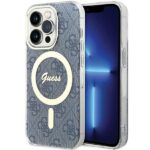 Aizmugurējais vāciņš Guess  Guess IML 4G MagSafe case for iPhone 15 Pro - blue