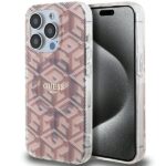 Nugarėlės dėklai Guess  Guess IML GCube MagSafe case for iPhone 15 Pro Max - pink 