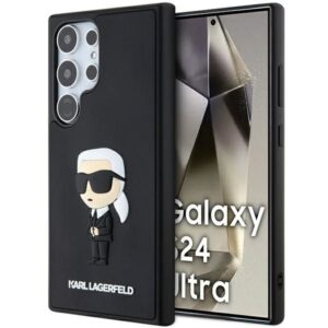 Kitas telefono priedas Karl Lagerfeld  Karl Lagerfeld 3D Rubber Ikonik Case for Samsung Galaxy S24 Ultra - Black 