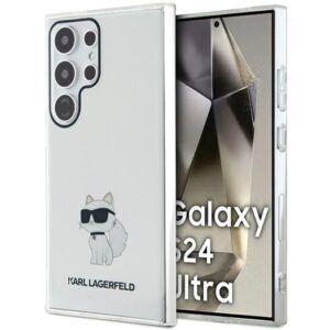 Kitas telefono priedas Karl Lagerfeld  Karl Lagerfeld IML Choupette case for Samsung Galaxy S24 Ultra - transparent 