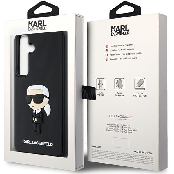 Other Phone Accessory Karl Lagerfeld Karl Lagerfeld 3D Rubber Ikonik case for Samsung Galaxy S24 - black