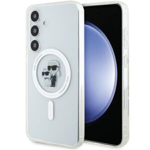Kitas telefono priedas Karl Lagerfeld  Karl Lagerfeld IML Karl&Choupette MagSafe case for Samsung Galaxy S24 - transparent 