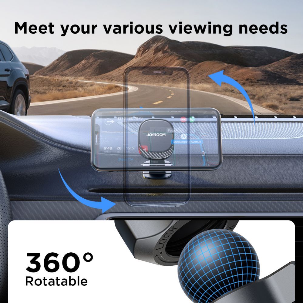 Auto holder Joyroom Joyroom JR-ZS400 magnetic car phone holder on the dashboard - black