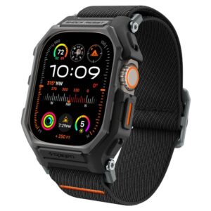 Cits mobilo telefonu aksesuārs Spigen  Spigen Lite Fit Pro Case with Strap for Apple Watch Ultra 1 / 2 (49mm) - Matte Black 