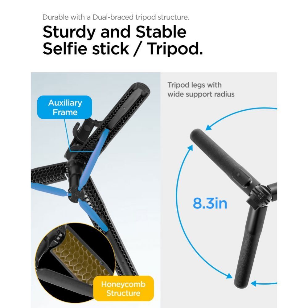 Other Phone Accessory Spigen Spigen S560W Bluetooth Selfie Stick with Tripod - Black