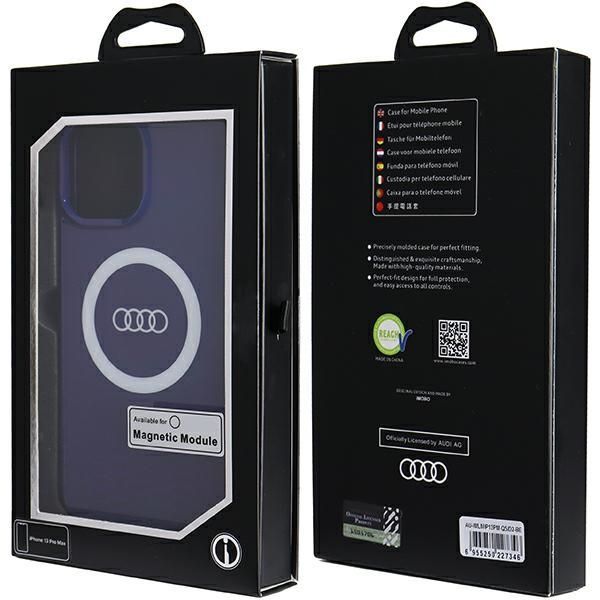 Back panel cover Audi Audi IML Big Logo MagSafe case for iPhone 13 Pro Max - blue