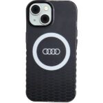 Back panel cover Audi  Audi IML Big Logo MagSafe case for iPhone 15 / 14 / 13 - black