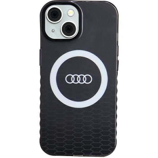 Back panel cover Audi Audi IML Big Logo MagSafe case for iPhone 15 / 14 / 13 - black