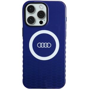 Aizmugurējais vāciņš Audi  Audi IML Big Logo MagSafe case for iPhone 15 Pro Max - blue