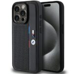 Tagakaaned BMW  BMW Perforated Tricolor Line case for iPhone 15 Pro - black 