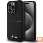 Back panel cover BMW  BMW M Silicone Pattern MagSafe case for iPhone 15 Pro - black 