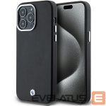 Tagakaaned BMW  BMW Signature Wrapped Metal MagSafe case for iPhone 15 Pro Max - black 