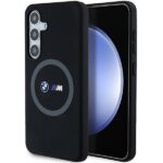 Back panel cover BMW  BMW M Silicone Printed Ring MagSafe case for Samsung Galaxy S24 - black 