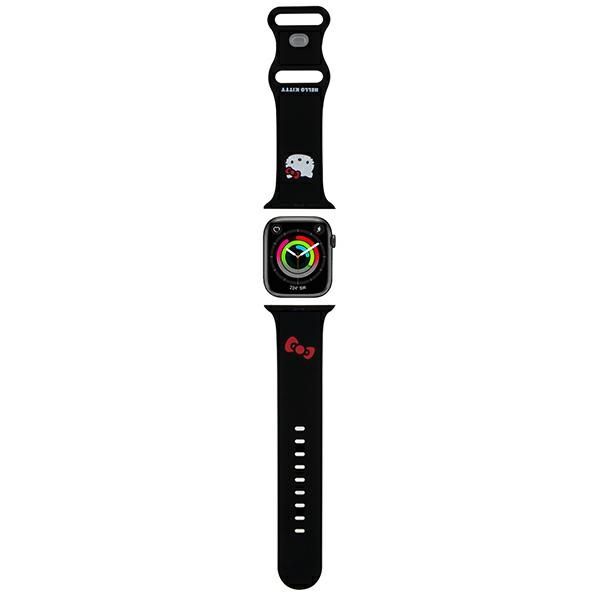 Tagakaaned Hello Kitty Hello Kitty Silicone Kitty Head Strap for Apple Watch 42/44/45/49mm - Black
